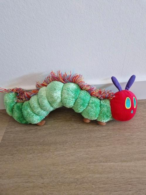 Knuffel rupsje nooitgenoeg Eric Carle rups groen K8989, Kinderen en Baby's, Speelgoed | Knuffels en Pluche, Zo goed als nieuw