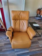 Electrische relax fauteuil, Huis en Inrichting, Leer, Zo goed als nieuw, Eén, Ophalen