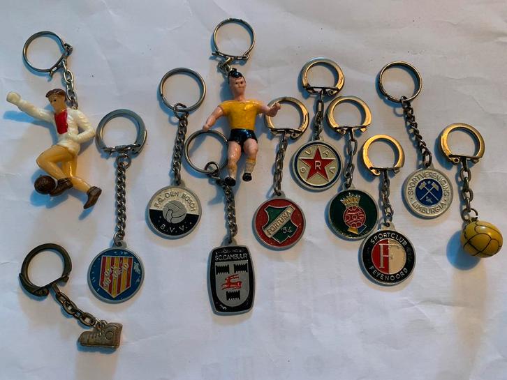 Voetbal Set 7, Verzamelen, Sleutelhangers, Zo goed als nieuw, Sport, Ophalen of Verzenden
