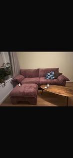 Nous Woodstock 3-zitsbank + hocker - Cabarnet, Huis en Inrichting, Ophalen, Driepersoons, 75 tot 100 cm, Zo goed als nieuw