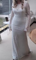 Trouwjurk maat 40 bohemian style, Ophalen, Zo goed als nieuw, Wit, Trouwjurk