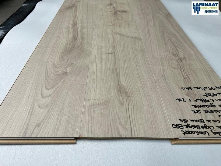 Waterbestendig Laminaat Beige Oak Light 8700 8mm dik 4V-groe, Huis en Inrichting, Stoffering | Vloerbedekking, Nieuw, Laminaat