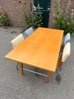 Deens design Ligne Roset tafel en stoelen 180 x 85, Huis en Inrichting, Ophalen, Gebruikt, 50 tot 100 cm, Vijf personen of meer