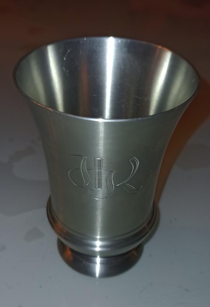 Tinnen Drinkbeker, Röters, Antiek en Kunst, Antiek | Tin, Ophalen