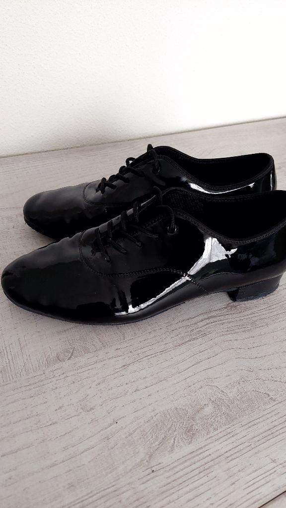 Zwarte Salsa, Bachata Tango Dansschoenen voor heren! Maat 43, Sport en Fitness, Dansen, Nieuw, Kleding, Ophalen of Verzenden