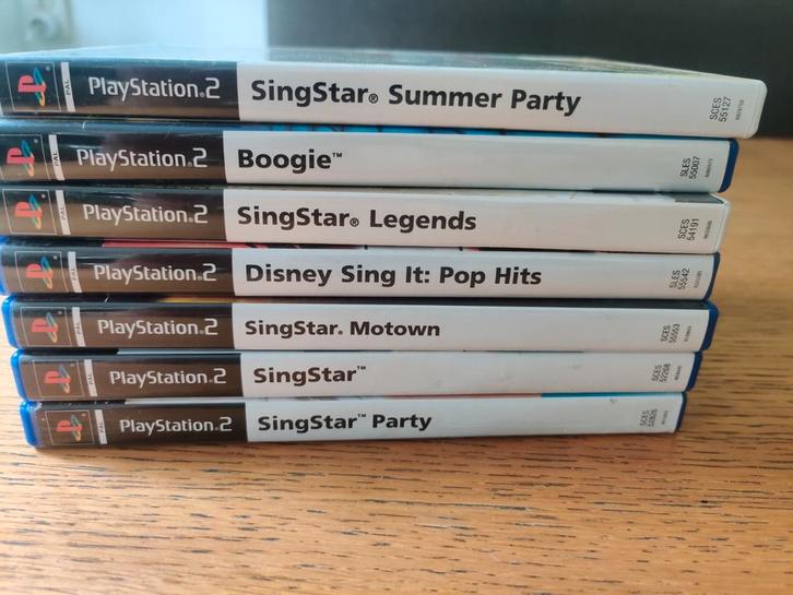 PS2 SingStar Games - Complete Set, Spelcomputers en Games, Games | Sony PlayStation 2, Gebruikt, Muziek, 3 spelers of meer, Ophalen of Verzenden