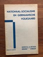 1935 Mr. H. reydon: Nationaal-socialisme en Germaansche, Verzenden, Landmacht, Nederland, Boek of Tijdschrift