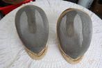 2 antieke militaire schermmaskers., Ophalen of Verzenden, Zwaard of Sabel