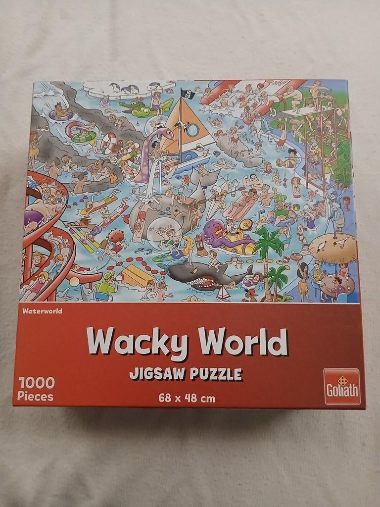 Goliath Wacky World Waterworld Puzzel 1000 Stukjes, Ophalen of Verzenden, 500 t/m 1500 stukjes, Zo goed als nieuw, Legpuzzel