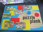 VINTAGE KOLIBRI PUZZELPLANK THE WOO, Gebruikt, Ophalen of Verzenden, Van hout, 4 tot 6 jaar