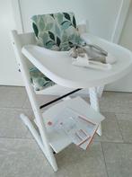 Nieuw model Stokke Tripp Trapp witte kinderstoel 6 dlg ZGAN, Ophalen, Zo goed als nieuw, Meegroeistoel, Stoelverkleiner