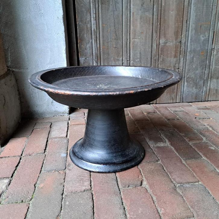 Landelijke houten étagère schaal op voet hoog 24cm *Etage3*, Huis en Inrichting, Woonaccessoires | Overige, Zo goed als nieuw