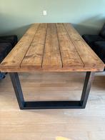 Industriële Eettafel Steigerhout U-Poot, Ophalen, Gebruikt, Vijf personen of meer, 200 cm of meer