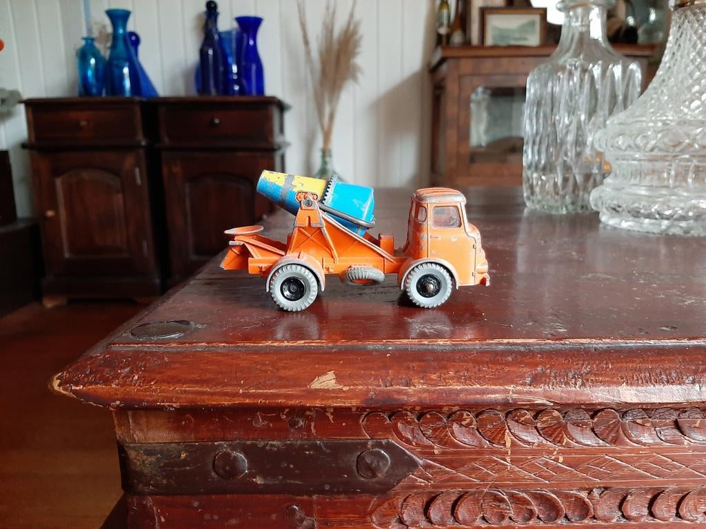 Vintage Dinky Albion Chieftain 960 cement betonmolen, Overige merken, Gebruikt, 1:50 of kleiner, Ophalen of Verzenden