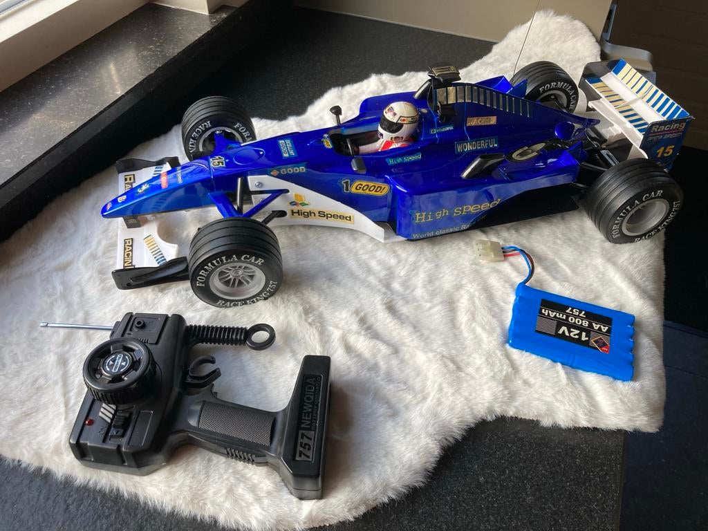Vintage NQD Lightning F1 1:8 RC Racing Car, Hobby en Vrije tijd, Modelbouw | Radiografisch | Auto's, Elektro, Gebruikt, Ophalen of Verzenden