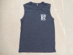 Nieuw blauw gemeleerd singlet hemd maat M wave crew ibiza, Ophalen of Verzenden, Nieuw, Maat 48/50 (M), Blauw