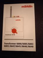 Marklin transformer 32 VA boekje, Wisselstroom, Zo goed als nieuw, Märklin, Boek, Tijdschrift of Catalogus