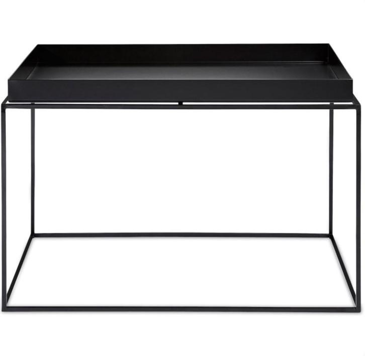 HAY Tray Salontafel Coffee 60x60 Zwart, Huis en Inrichting, Tafels | Salontafels, Nieuw, 50 tot 75 cm, 50 tot 100 cm, 50 tot 100 cm