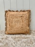 Jute Sierkussen 45x45 cm - Handgemaakt, Ophalen of Verzenden, Nieuw, Vierkant