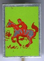 Ruiter te paard rood/groen aluminium speldje ( H_113 ), Verzamelen, Speldjes, Pins en Buttons, Nieuw, Sport, Speldje of Pin, Verzenden