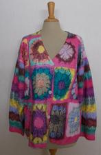 Vrolijk hippie patchwork print vest! XL, Verzenden, Zo goed als nieuw, Maat 46/48 (XL) of groter, Overige kleuren