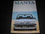 Opel Manta B, 1978, Boeken, Auto's | Folders en Tijdschriften, Ophalen of Verzenden, Opel, Zo goed als nieuw