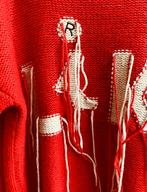 RELISH gebreide trui rood “LIKE”, Maat 38/40 (M), Italie, -, Verzenden