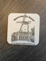 Bierbrouwerij De Molen viltje, Ophalen of Verzenden, Zo goed als nieuw, Viltje(s), Overige merken