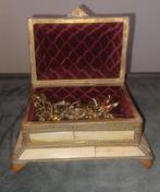 Antiek Oosterse sieraden doos kamelen been en koper, Ophalen of Verzenden