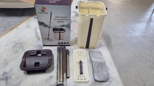 Dweilset met Emmer – 360° Plat Mop, Huis en Inrichting, Emmers, Nieuw, Overige materialen, Ophalen of Verzenden
