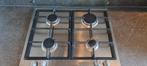 Inbouw gaskookplaat merk Etna RVS met stekker en gasslang, Ophalen, Gebruikt, 4 kookzones, Inbouw