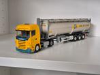 De Rijke scania met silooplegger tekno, Hobby en Vrije tijd, Modelauto's | 1:50, Ophalen of Verzenden, Zo goed als nieuw, Bus of Vrachtwagen