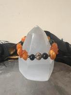 Barnsteen amber git geluk beschermt sjamaan Wicca magie TIP, Ophalen of Verzenden, Nieuw, Zilver, Met edelsteen