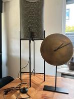 Vloerlamp en klok, Huis en Inrichting, Lampen | Vloerlampen, Ophalen, Zo goed als nieuw, Metaal, Minder dan 100 cm
