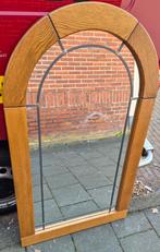 Vintage antiek brocant hele grote spiegel glas in lood lijst, Antiek en Kunst, Antiek | Spiegels, Ophalen, Ovaal, Minder dan 100 cm