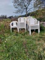 Stapelbare tuinstoelen - set van 6, Tuin en Terras, Tuinstoelen, Ophalen of Verzenden, Gebruikt, Kunststof, Stapelbaar