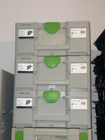 Festool systainers voor accu schuurmachines NIEUW!!. beschikbaar voor biedingen