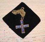 Replica ge-emailleerd Middeleeuws kruisje, Ophalen of Verzenden