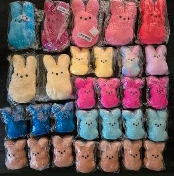 29 look-a-like 'Peeps' knuffels om bijv. te bedrukken Nieuw! beschikbaar voor biedingen