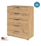 Hoge Ladekasten-Commode Finesse Eiken-wit-grijs SALE, Huis en Inrichting, Kasten | Ladekasten, Nieuw, 3 of 4 laden, Minder dan 100 cm