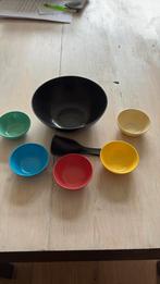 Stijlvolle jaren 50 pindaset in vrolijke kleuren, Ophalen of Verzenden, Huis en Inrichting