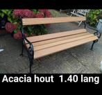 gietijzeren tuinbank 140 breed, Tuin en Terras, Ophalen, Nieuw, Hout