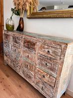 Teakhouten dressoir ladekast, Ophalen, 100 tot 150 cm, Teakhout, Zo goed als nieuw