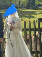 Trouwjurk 36-38 maat, Ophalen, Zo goed als nieuw, Wit, Trouwjurk