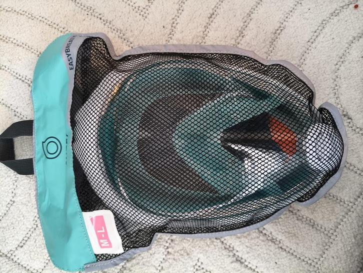 Snorkelmasker Easybreath M/L - Zo goed als nieuw!, Watersport en Boten, Snorkelen, Zo goed als nieuw, Snorkelmasker, Ophalen of Verzenden