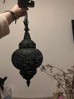 Mooie arabische marokkaanse oosterse zwarte hang lamp zwart, Ophalen of Verzenden, Zo goed als nieuw