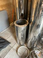 Dubbelwandige kachelpijpen  gebruikt, Ophalen of Verzenden, Hout, Inbouw, Houtkachel