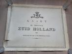 2x Zuid-Holland Kaart 1867 Provinciekaart Goeree Overflakkee, Gelezen, Ophalen of Verzenden, Landkaart, 1800 tot 2000