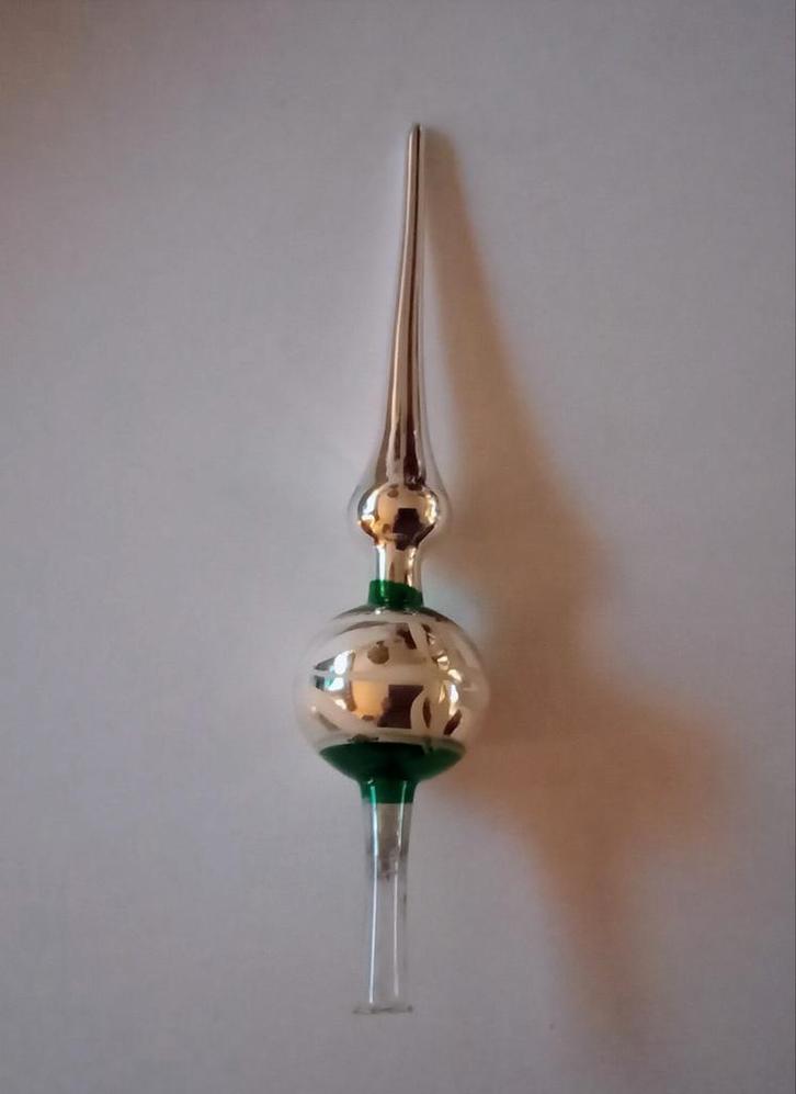 Mooie oude kerstboompiek met doos, Diversen, Kerst, Zo goed als nieuw, Ophalen of Verzenden