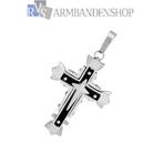 div rvs goud of zilver kruisjes rozenkrans sieraden ketting, Verzenden, Nieuw, Zilver, Overige materialen